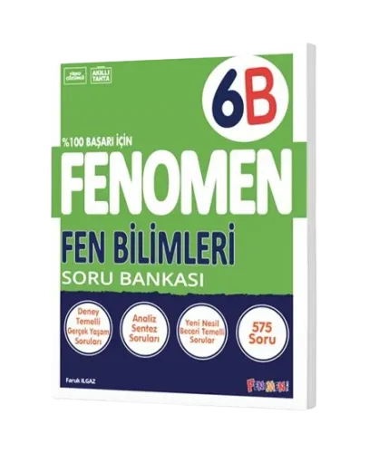 Fenomen Yayınları 6.Sınıf Fen Bilimleri B Soru Bankası