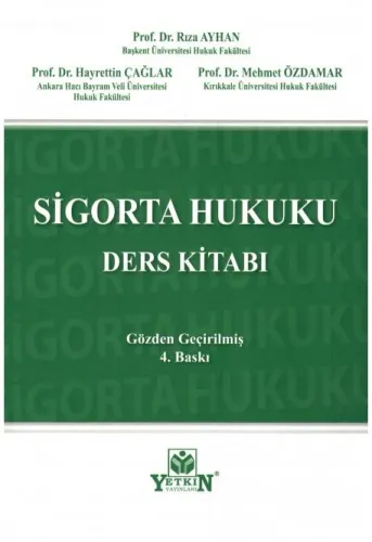 Sigorta Hukuku Ders Kitabı