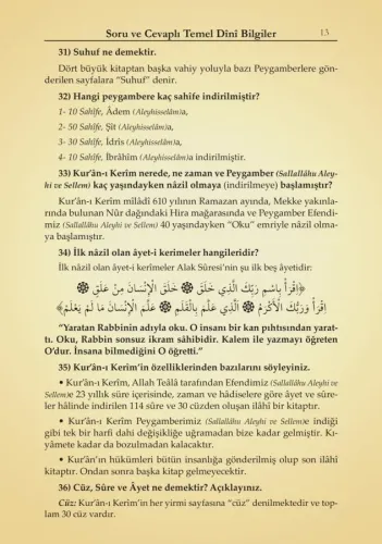 Soru ve Cevaplı Dini Bilgiler Hanefiler İçin
