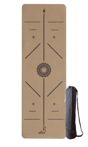 Nature Series 4 mm Mantar Doğal Kauçuk Kaydırmaz Yoga Matı