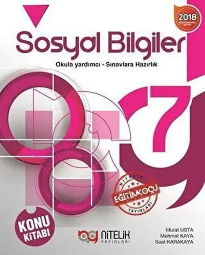 Nitelik Yayınları 7. Sınıf Sosyal Bilgiler Konu Kitabı