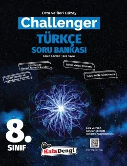 KAFADENGİ 8. SINIF CHALLENGER TÜRKÇE SORU BANKASI (TÜMÜ VİDEO ÇÖZÜMLÜ)