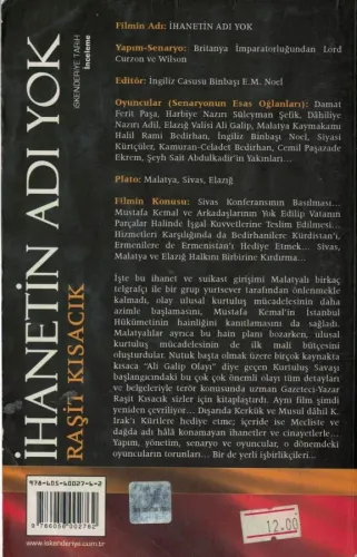 İhanetin Adı Yok Mustafa Kemal'e İlk Suikast Girişimi Raşit Kısacık İs