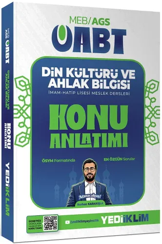 Yediiklim Yayınları 2027 MEB AGS ÖABT Din Kültürü ve Ahlak Bilgisi Kon