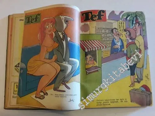 Tef Haftalık Siyasi Mizah Gazetesi: Sayı 28 - 54: (12 Şubat 1955 - 13 Temmuz 1955) -   Cilt: 2-3     1955