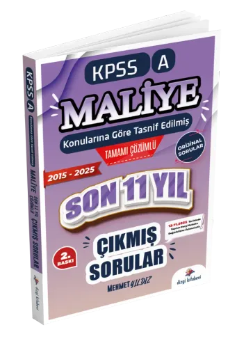 Dizgi Kitap Yayınları 2026 KPSS A Grubu Maliye Çıkmış Sorular Son 10 Yıl Konularına Göre Çözümlü