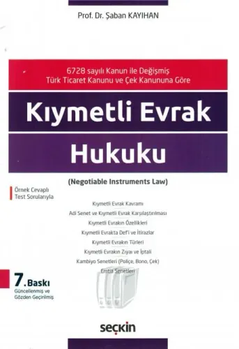 Kıymetli Evrak Hukuku
