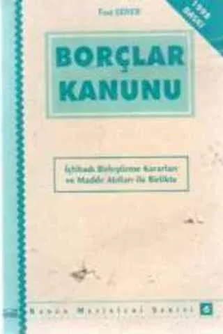 Borçlar Kanunu Esat Şener