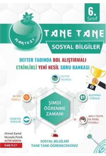 NARTEST 6.Sınıf YEŞİL SOSYAL BİLGİLER Soru Bankası DEFTER TADINDA Tane Tane