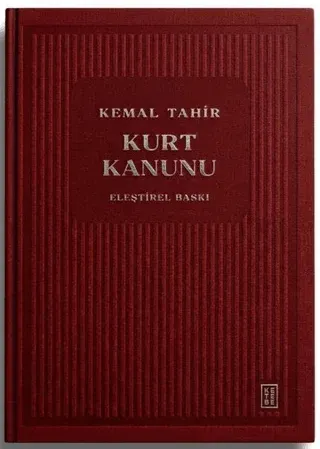Kurt Kanunu Eleştirel Baskı Ciltli