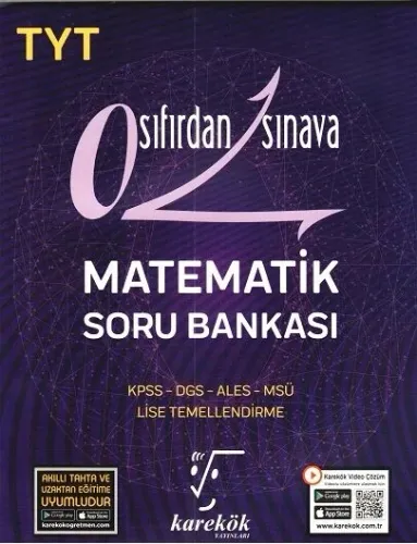 Karekök Yayınları TYT Sıfırdan Sınava Matematik Soru Bankası