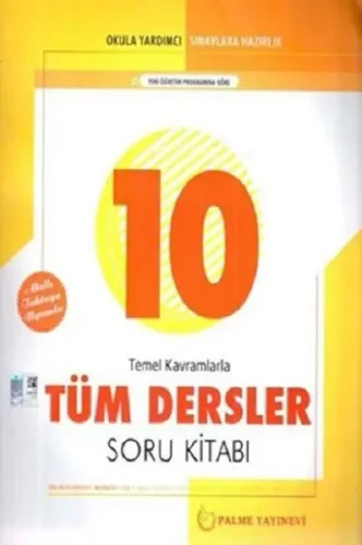 Palme Yayınları 10. Sınıf Tüm Dersler Soru Kitabı Palme