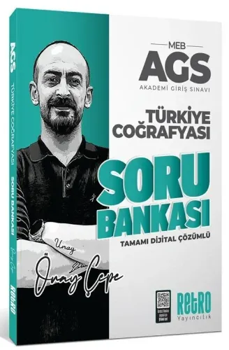Retro Yayıncılık 2026 MEB-AGS Türkiye Coğrafyası Soru Bankası Çözümlü