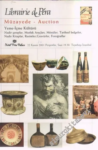 35. Librairie de Pera Müzayede - Auction: Yeme İçme Kültürü: Nadir Şaraplar, Mutfak Araçları, Mönüler, Tarihsel Belgeler, Nadir Kitaplar, Resimler, Gravürler, Fotoğraflar -        2001