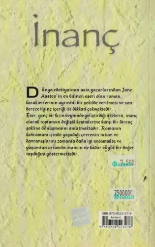 İnanç Jane Austen Armoni %50 indirimli