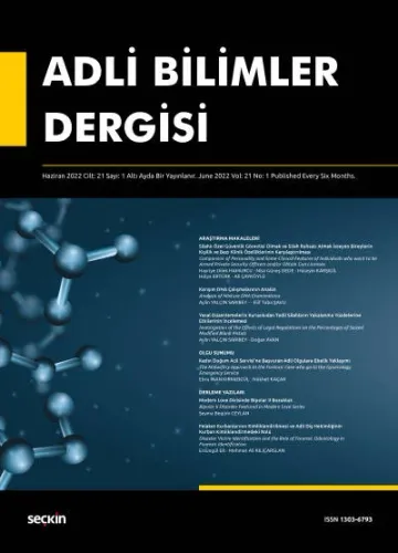 Adli Bilimler Dergisi – Cilt:21 Sayı:1 Aralık 2021