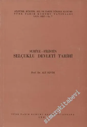 Suriye ve Filistin Selçukluları Tarihi -        1989