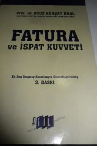 Fatura ve İspat Kuvveti