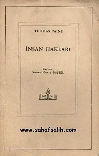 İnsan Hakları - Thomas Paine