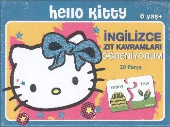 Hello Kitty İngilizce Zıt Kavramları Öğreniyorum 6 Yaş+ 20 Parça 40646