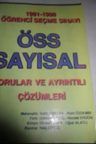 1981 - 1998 ÖSS Sayısal Sorular ve Ayrıntılı Çözümleri