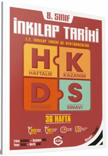 Arı Yayıncılık 8. Sınıf T.C. İnkılap Tarihi ve Atatürkçülük Arı Haftal