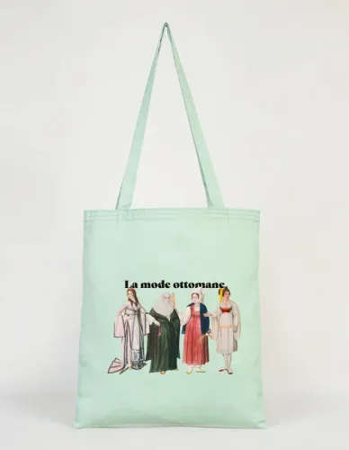 Gabardin Kumaş Tasarım Bez Çanta Osmanlı Moda