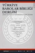 Türkiye Barolar Birliği Sayı: 59  Ağustos 2005