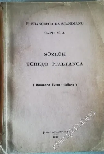 Sözlük Türkçe İtalyanca -        1966