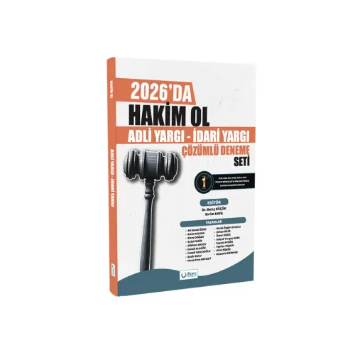 İlken Yayınları 2026 Adli Yargı – İdari Yargı Hakim Ol 5’li Çözümlü Deneme Seti