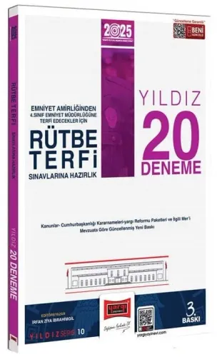 Yargı Yayınları 2025 Rütbe Terfi Sınavlarına Hazırlık Yıldız 20 Deneme