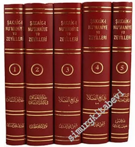 TIPKIBASIM Şakaik-i Numaniye ve Zeyilleri (Osmanlıca aslı ile birlikte izahlı kişi adları) 5 Cilt TAKIM  -        1989