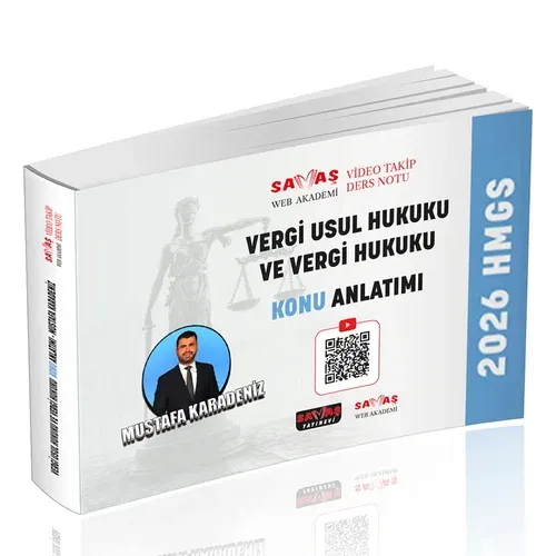 HMGS Vergi Usul Hukuku ve Vergi Hukuku Video Takip Ders Notu Konu Anlatımı 2026