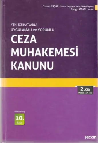 Ceza Muhakemesi Kanunu ( 2 Cilt )