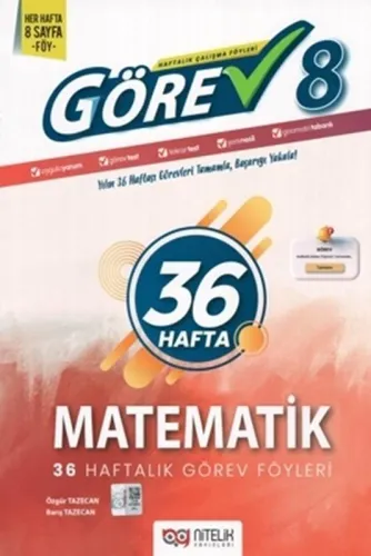 Nitelik Yayınları 8. Sınıf Görev Matematik Soru Bankası