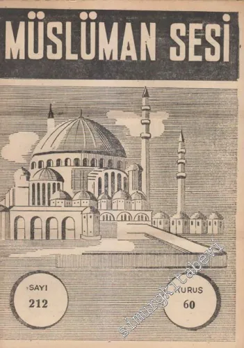 Müslüman Sesi - Sayı: 212, 22 Ekim 1961       1961