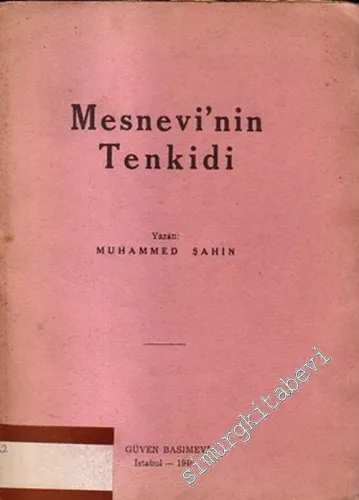 Mesnevinin Tenkidi -        1946