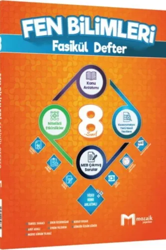 MOZAİK 8.SINIF FEN BİLİMLERİ FASİKÜL DEFTER