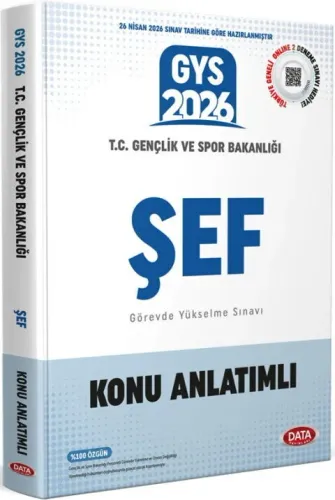 Data Yayınları 2026 T.C. Gençlik ve Spor Bakanlığı Şef GYS Konu Anlatı
