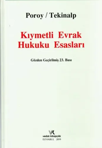 Kıymetli Evrak Hukuku Esasları