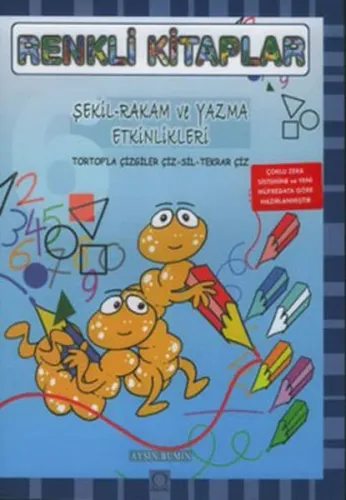 Renkli Kitaplar - Şekil Rakam  ve Yazma Etkinlikleri