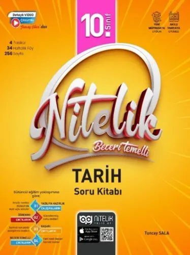 Nitelik Yayınları 10. Sınıf Tarih Beceri Temelli Soru Kitabı