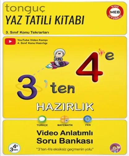 Tonguç Akademi 3'ten 4'e Hazırlık Kitabı 2025