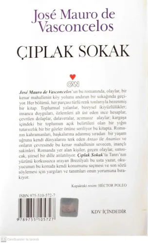 Çıplak Sokak Jose Mauro De Vasconcelos Can Yayınları