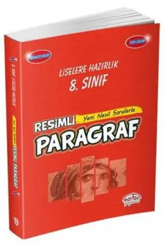 Editör Yayınları 8. Sınıf Resimli Yeni Nesil Sorularla Paragraf Premier Baskı