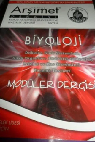 Biyoloji Modüler Dergisi Sayı: 4