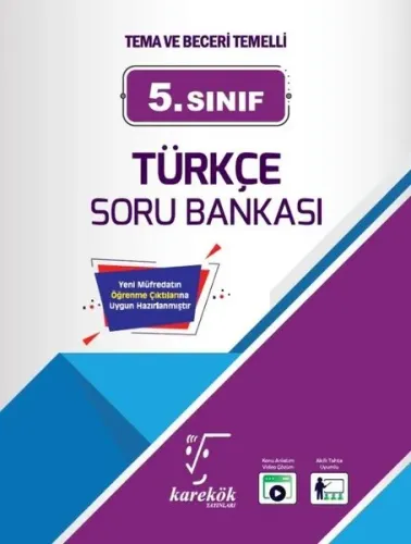 5. Sınıf Türkçe Soru Bankası Karekök Yayınları