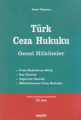 Türk Ceza Hukuku Genel Hükümler