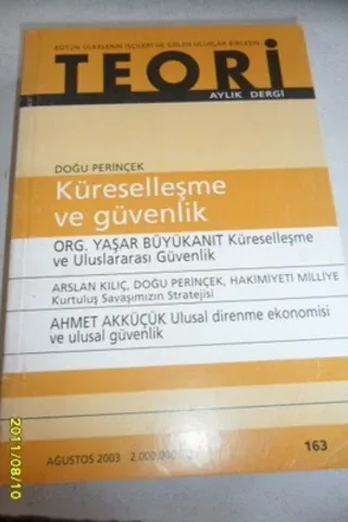 Teori Aylık Dergi 2003 / 163