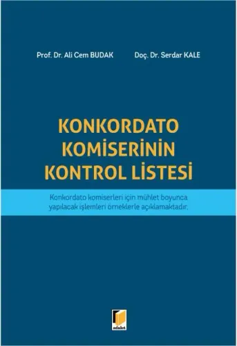 Konkordato Komiserinin Kontrol Listesi
